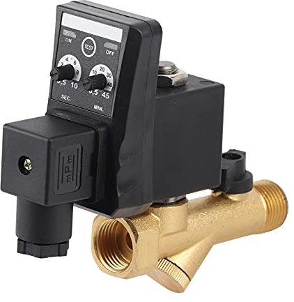 G1/2 DN15 Vanne de Vidange Automatique Robinet Vidange Compresseur d'air Régulateur Compresseur Air pour Gestion des Condensats Compresseur d'Air (AC230V)