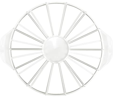 Cake Portion Cutter, Cake Divider Cheesecake Slicer for Even Slices Double-Sided 14 or 16 Slices, White