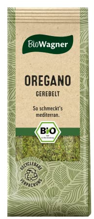 BioWagner - Bio Oregano gerebelt | mediterrane Note für Pizza, Pasta oder Fleischgerichte | naturbelassene Bio-Zutaten | recyclebare Verpackung | 10 g