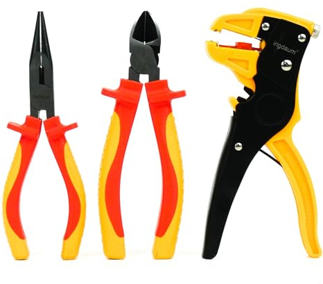 INGDAUM Set Pinze VDE 3 Pezzi 160 mm