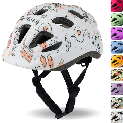 Apollo Casque de vélo pour enfant et adolescent - Casque multisport - Casque de vélo pour fille - Casque de vélo pour garçon à partir de 3 ans - Réglable - À partir de la taille 48 - Pour vélo et