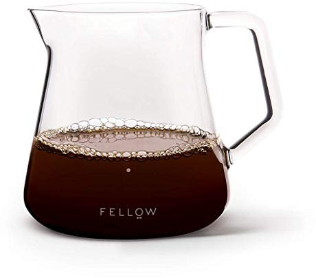 Fellow Mighty | Jarra pequeña de vidrio | Jarra para preparación manual de café o para infusión de té, decantador de vidrio de borosilicato, recipiente transparente | 500 ml