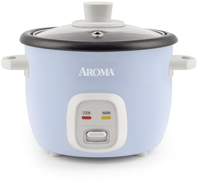 Aroma Housewares 4-Cups (Cooked) / 1Qt. Rice & Grain Cooker (ARC-302NGBL), Blue