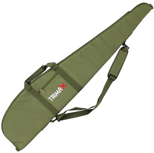 Trimax Funda JC102 Color Verde para carabinas, Rifles, escopetas y Armas largas en General con Hueco para Visor. Longitud: 124 cm..