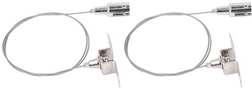 Acouto 90cm Picture Hanging Wire 30kg Load Stainl Steel Hanging Rope for Photo Frames Lamps Art Exhibitions Photo Wire Picture Duty RopePicture