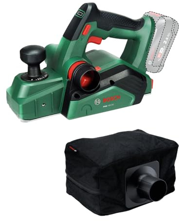 Bosch 18V System rabot sans-fil PHO 18V-20 (rabotage possible sous différents angles ; changement de fer facile ; avec sac à poussière)