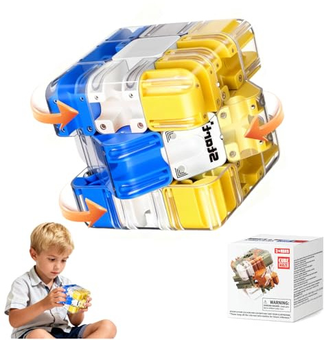 Sionhiuo Bola de Laberinto Interactivo en 3D,Juguete De Ingenio Entretenido,Rompecabezas De Cubo Mágico 3D,Juego Educativo De Desafío Espacial Lógica Desafiante,Labyrinth Apto para niños y Adultos