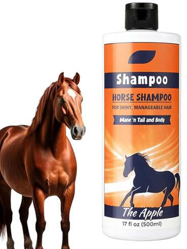 Champú para Melena y Cola - Eficiencia de regulación térmica, Unidad de nutrición Profunda de 500 ml, Herramienta de Aseo para Caballos, Carcasa de polímero rígido no tóxico | Habitat Gear for Owners