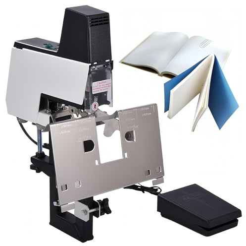 Electric Auto Rapid Stapler Binder Heavy Duty 2-40 Sheets Flat Saddle Stitch Dual-Purpose with Pedal for 23/6 23/8 66/6 66/8 Staples Single Head 110V