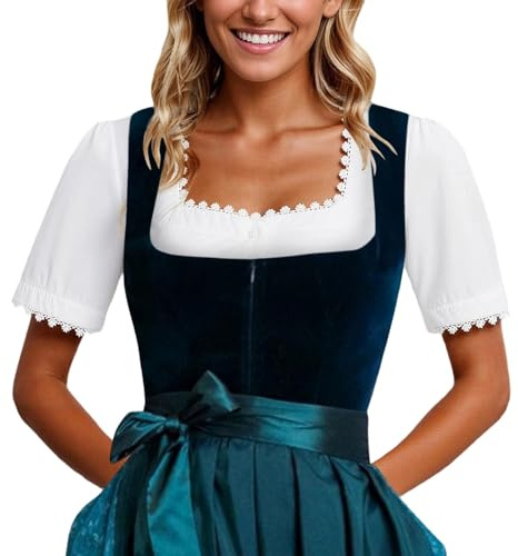 Chemisier Oktoberfest Femme Traditionnel Dirndl Bavarois
