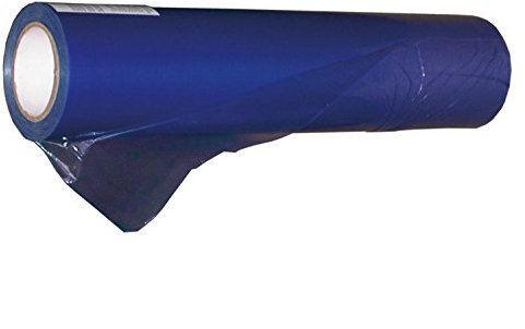 SILISTO 1x Rolle Fensterfolie - 50cm x 100m, Blau - selbstklebende Glasschutzfolie, Abdeckfolie, Fensterfolie selbsthaftend - für die Sicherung von Glasoberflächen bei handwerkliche Arbeiten