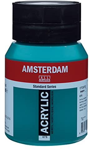 Amsterdam Standard Series Acrylic Jar 500 ml Phthalo Green 675 (17726752)