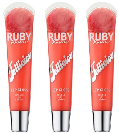 Ruby Kisses Jellicious Mouth Watering Lip Gloss JLG04 (3 PACKS)