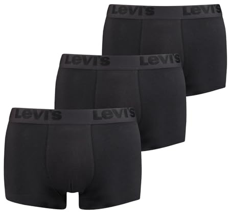 LEVIS Trunk, Negro (Black), L (Pack de 3) para Hombre