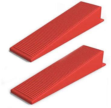 Reusable Leveling Wedges - 200 Pcs System for 1/8 and 1/16 Spacers, Tile Seam Adjustment Kit, Auxiliary Tools for Installation