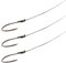 Tandem Baits 3-er Set Monster Cat Wels-Vorfachhaken Einzelhaken Waller-Vorfachhaken zur Vorfachschnur | Angel-Set Angelhaken zum Welsangeln | Angelzubehör Haken Wallerangeln 2/0 40 kg 80 cm