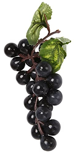 Bruafsir 10 Grappoli di UVA Nera Artificiale Finta Frutta Casa Casa Decorazione di Nozze Fotografia