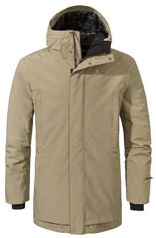 Schöffel Herren Ins Parka Style Crivat MNS, wasserdichte und atmungsaktive Winterjacke, komprimierbarer, leichter Parka mit nachhaltiger Wattierung, nutmeg, 50