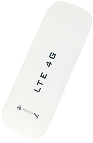 Ohsilv 4G LTE USB WiFi Router 150Mbps WiFi PortáTil 4G LTE USB Dongle WiFi Adaptador de Red de MóDem con Ranura para Tarjeta SIM-B