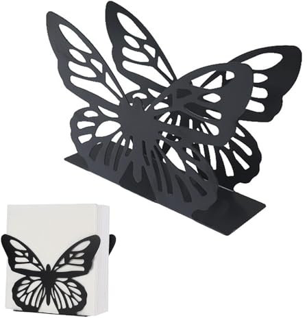 FEMONGY porte serviette papier, porte serviette de table Pour la décoration de table dans la cuisine, la salle à manger, empêcher les serviettes de s’envoler