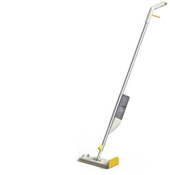 Joseph Joseph CleanTech Mocio Spray 2-in-1 con Panno in Microfibra Lavabile, Spazzola per Pulizia dei Pavimenti a Spruzzo, Bottiglia Ricaricabile