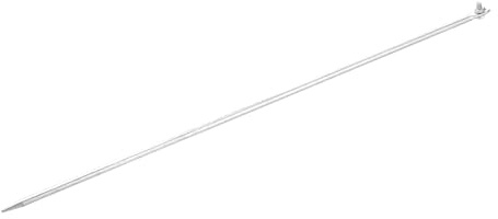 sourcing map Ground Rod Cold Galvanized Grounding Pin 3.3ft Straight Single Hole Grounding Stake for Antenna Satellite Dish Electric Fence