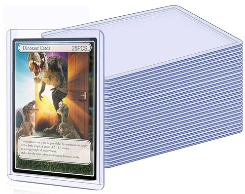 Top loaders Hard Card Sleeves, 35PT Hard Plastic Trading Card Protectors, 3 x 4 Baseball Card Protector, Topload Card Holder Case for Football Card, Sports, MTG, Yugioh Card (25)