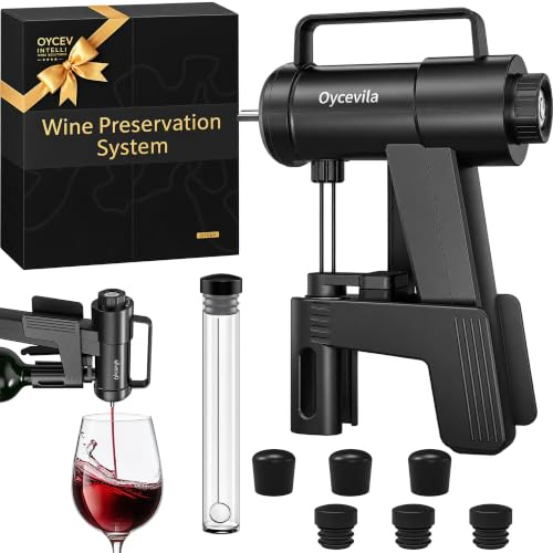 Electric Wine Preservation System with Opener, Aerator & Dispenser