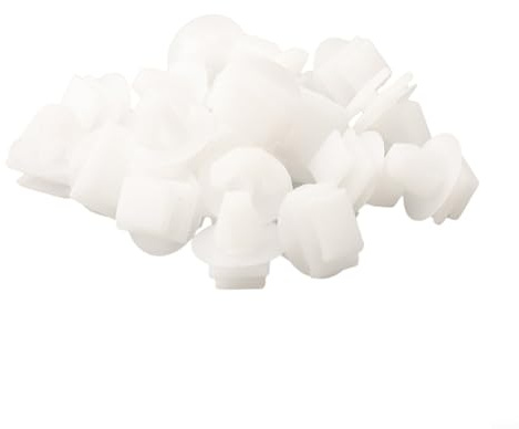 babominimer Lot de 20 clips de panneau de calandre avant 6995 x 3-10/20/50 fixations en plastique blanc pour moulage de porte et panneaux Slam compatibles avec les modèles 106 206 306 307 806