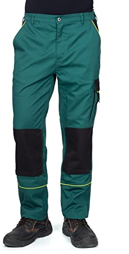 Fortum Herr Work Cargo Combat Byxor med multifunktionella och knäskyddsfickor och reflekterande remsor - Heavy Duty, gRÖN, 64