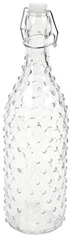 1 3 6X 1L Glass Reusable Swing Lid Water Oil Vinegar Bottle (Dotted, 1)