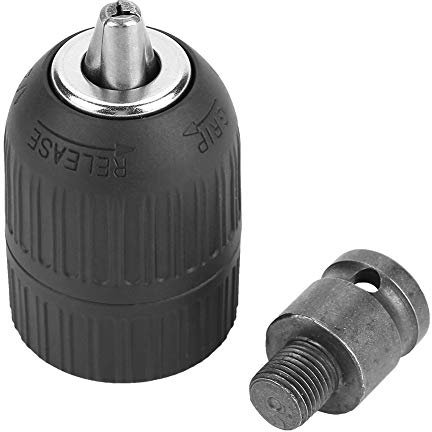 Nimoa Portabrocas de Taladro, Rápida Portabrocas sin llave 1/2 -20UNF con adaptador de portabrocas de 1/2 para conversión de llave de impacto, 2-13 mm