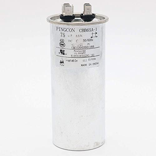 Fasizi Motor Condensador 75uF CBB65 para Aire Acondicionado 450VAC SH 40/70/21 50/60Hz