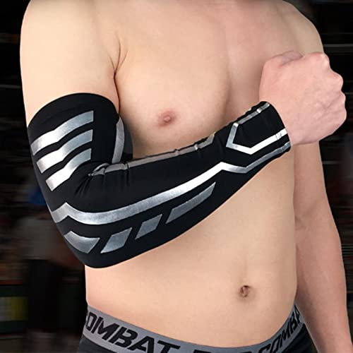 HAOSEM Elastische Ellenbogenschoner Sport Fitness Armstulpen Outdoor Basketball Volleyball Badminton Ellenbogenpolster Laufen Radfahren Armstulpen