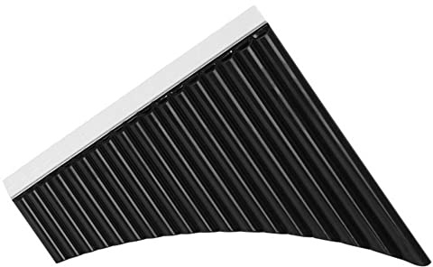 LAURAG 18 Pipes Pan Flute C Key Panpipes Pan Pipes with Mouthpiece Wind Instrument for Students Beginners with Carrying Bag
