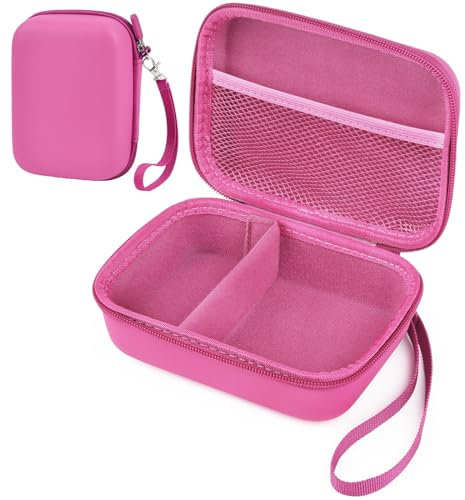 Ainiv Étui pour Appareil Photo Instantané, Étui de Voyage Compatible avec OPERHOO/HiMont/Gofunly/YORKOO/CAMCLID/Bitzee, pour Transporter la Appareils Photo instantanés et Caméra Accessories-Rose Rouge