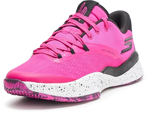 Skechers Homme Men's Basketball Skx Nexus Basket, Rose Fluorescent, 44 EU