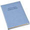 Adressbuch für alle Anlässe, gepolsterter Einband, PU-Leder, Hellblau, 132 x 180 mm