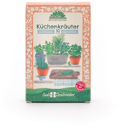 Set di semi di erbe da cucina con 10 varietà biologiche resistenti ai semi, semi di erbe aromatiche di alta qualità biologica, erbe fresche per insalate, salse, ecc. Regalo per cuochi dilettanti per