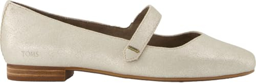 TOMS - Womens Bianca Dress Casual Shoes, Cha Metallic Suede, 4.5 UK