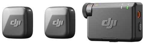 dji Mic Mini (2 TX + 1 RX), Audio Rico en Detalles, micrófono lavalier inalámbrico para cámara/Android, vlog para 2 Personas, producción en Equipo