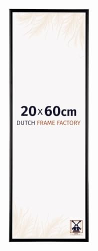 Dutch Frame Factory - Marco foto 20x60 cm Negro Brillante - Aluminio