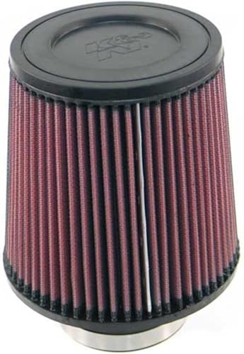K&N High-Flow Original Lifetime Universal Clamp-On Air Filter: High Performance, Premium, Washable: Flange Diameter: 3 In, Filter Height: 6 In, Flange Length: 1.75 In, Shape: Round Tapered, RE-0930