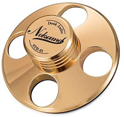 Nobsound STB-01 LP Vinyl Turntables Metal Disc Stabilizer Record Weight HiFi (Gold)