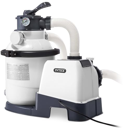 Intex Krystal Clear Sand Filter Pump for Above Ground Pools, 12-inch, 110-120V with GFCI
