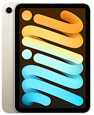 2021 Apple iPad Mini (8,3-pouces, Wi-Fi, 64 Go) Lumière Stellaire (Reconditionné)