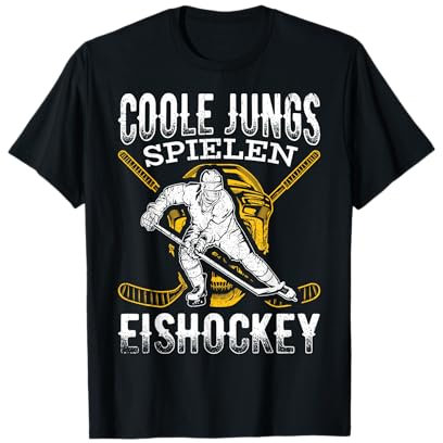 Coole Jungs spielen Eishockey Eishockeyspieler Jungen T-Shirt