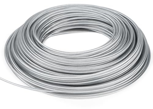 SWAWIS Fil Coupe Bordure Bobine de Fil Debroussailleuse en Acier 2,4mm / 30M Fil Nylon pour Debroussailleuse Renforce Fil Rotofil pour Jardin de Mauvaises Herbes