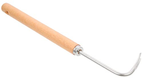 ANDRESLAD Handlicher Unkrautstecher Aus Edelstahl Multifunktionales Gartenwerkzeug Mit Buchenholzgriff Für Effizientes Entfernen Von Unkraut Im Garten Ideal Für Anfänger Und