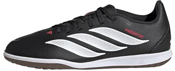 adidas unisex - barn Predator Club Sala Indoor Football Kids Shoes, Core Black/Ftwr White/Lucid Red, 32 EU